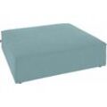 Hocker TOM TAILOR HOME "BIG CUBE", blau (ice blau tbo 56), B:122cm H:36cm T:122cm, Struktur fein TBO (100% Polyester), Hocker, Polsterhocker