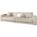 Big-Sofa 3C CANDY "Enisa II", beige (nature), B:290cm H:86cm T:127cm, 85% Polyester, 15% Viskose, Sofas, incl. 1 Flatterkissen, Wahlweise mit Flecken-Schutz-Bezug Easy care