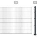 ARVOTEC Einstabmattenzaun "ESSENTIAL 140 zum Einbetonieren" Zaunelemente Zaunhöhe 140 cm, Zaunlänge 2 - 60 m Gr. H/L: 140 cm x 6 m, grau (anthrazit) Zaunelemente