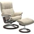 Relaxsessel STRESSLESS "Mayfair", beige (cream batick), B:92cm H:103cm T:79cm, Leder BATICK: BATICK ist ein leicht korrigiertes, durchgefärbtes und genarbtes Möbelleder, bei dem die meisten Unebenheiten und Spuren in der Regel entfernt wurden., Leder PALOMA: PALOMA ist ein durchgefärbtes Semianilin-Möbelleder mit natürlicher Narbung., ROHLEDER Stoff Q2 FARON: Ein fester zuverlässiger Bouclu00e9 mi