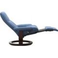 Relaxsessel STRESSLESS "Consul", blau (lazuli blau), B:76cm H:100cm T:74cm, Leder BATICK: BATICK ist ein leicht korrigiertes, durchgefärbtes und genarbtes Möbelleder, bei dem die meisten Unebenheiten und Spuren in der Regel entfernt wurden., Leder PALOMA: PALOMA ist ein durchgefärbtes Semianilin-Möbelleder mit natürlicher Narbung., ROHLEDER Stoff Q2 FARON: Ein fester zuverlässiger Bouclu00e9 mit e