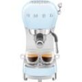 SMEG Espressomaschine "ECF02PBEU", blau (pastellblau), B:14,9cm H:33cm T:32,9cm, Kaffeemaschinen