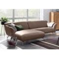 Ecksofa GUTMANN FACTORY "Venezuela", grau (taupe), B:280cm H:80cm T:170cm, Sofas