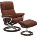 Relaxsessel STRESSLESS "Mayfair", braun (copper paloma), B:92cm H:103cm T:79cm, Leder BATICK: BATICK ist ein leicht korrigiertes, durchgefärbtes und genarbtes Möbelleder, bei dem die meisten Unebenheiten und Spuren in der Regel entfernt wurden., Leder PALOMA: PALOMA ist ein durchgefärbtes Semianilin-Möbelleder mit natürlicher Narbung., ROHLEDER Stoff Q2 FARON: Ein fester zuverlässiger Bouclu00e9 m