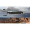 PAPERMOON Fototapete "UFO-Invasion" Tapeten Gr. B/L: 5,00 m x 2,80 m, Bahnen: 10 St., bunt Fototapeten