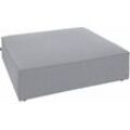 Hocker TOM TAILOR HOME "BIG CUBE", grau (moody grau tbo 29), B:122cm H:36cm T:122cm, Struktur fein TBO (100% Polyester), Hocker, Polsterhocker