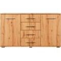 Kombikommode PRIESS "Lindau" Sideboards Gr. B/H/T: 123cm x 71cm x 38cm, 4 St., beige (astkernbuchefarben)