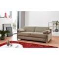 Schlafsofa BALI "Viola", beige, 160cm x 200cm, Kaltschaummatratze, Ideal: Ergoflex Lattenrostmit Sensoformmatratze, 100% Polyester, Sofas, mit Seitenkissen