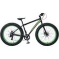 Fatbike "FAT2.0" Fahrräder Gr. 46 cm, 26 Zoll (66,04 cm), schwarz (schwarz, schwarz)