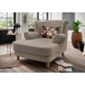 Loveseat HOME AFFAIRE "Tassilo", braun (hellbraun), B:121cm H:107cm T:147cm, 100% Polyester, Sessel