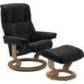 Relaxsessel STRESSLESS "Mayfair", schwarz (schwarz batick), B:88cm H:102cm T:77cm, Leder BATICK: BATICK ist ein leicht korrigiertes, durchgefärbtes und genarbtes Möbelleder, bei dem die meisten Unebenheiten und Spuren in der Regel entfernt wurden., Leder PALOMA: PALOMA ist ein durchgefärbtes Semianilin-Möbelleder mit natürlicher Narbung., ROHLEDER Stoff Q2 FARON: Ein fester zuverlässiger Bouclu00e