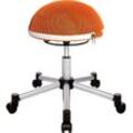 Arbeitshocker TOPSTAR "Sitness Half Ball" Hocker Gr. B/H/T: 65 cm x 66 cm x 65 cm, orange