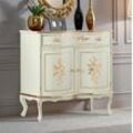 Kommode HOME AFFAIRE "Milano", beige (elfenbein), B:87cm H:90cm T:42cm, Holz teilmassiv, Sideboards, Kombikommode, Breite 87 cm