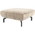 Hocker "LOOKS XIII", beige, B:83cm H:44cm T:83cm, 100% Polyester, LOOKS BY WOLFGANG JOOP, Hocker, passend zur Serie LOOKS XIII