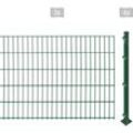 Doppelstabmattenzaun ARVOTEC "ESSENTIAL 103 zum Aufschrauben", grün (dunkelgrün), H:103cm, Stahl, Kunststoff, Zaunelemente, Zaunhöhe 103 cm, Zaunlänge 2 - 60 m