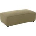 Hocker W.SCHILLIG "around-the-block", grün (khaki o10), B:120cm H:39cm T:60cm, ROHLEDER Jacquard-Flachgewebe Q2 O10 (60% Polyacryl, 40% Polyester), Hocker, mit eleganter Biese