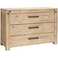 Kommode HASENA "Rivera", braun (akazie, natur), B:120cm H:81cm T:46cm, Sideboards, Akazie massiv