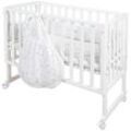 Stubenbett ROBA "safe asleep 3-in-1 Sternenzauber", Baby, Gr. Liegefläche B/L: 45cm x 90cm, kein Härtegrad, weiß, MDF, Babybetten