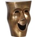 Beistelltisch GUTMANN FACTORY "Smiling Face", grau (messingfarben, messingfarben, messingfarben), B:30cm H:45cm T:35cm, Tische, in extravaganter Form