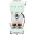 SMEG Espressomaschine "ECF02PGEU", Kaffeemaschinen, grün (pastellgrün)