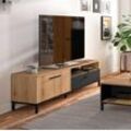 Lowboard GAMI "Trust" Sideboards Gr. B/H/T: 160cm x 47cm x 40cm, braun (eiche helvezia) TV-Sideboard mit einer Schublade