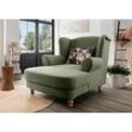 Loveseat HOME AFFAIRE "Tassilo", grün, B:121cm H:107cm T:147cm, 100% Polyester, Sessel