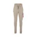 Cargohose ALPHA INDUSTRIES "Alpha Industries Men - Jogger X-Fit Slim Cargo Pant" Gr. L, Normalgrößen, beige (vintage sand) Herren Hosen Cargohosen