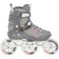 Inlineskates POWERSLIDE "Phuzion Argon Cement 110" Gr. 40, grau (grau, weiß), Inlineskates_Rollschuhe_Schlittschuhe, 40, Kunstfaser, Lederimitat