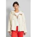 Blouson BUGATTI, Damen, Gr. 34, beige, 60% Baumwolle, 40% Polyester, unifarben, casual, loose fit, Langarm gerader Abschluss, Jacken, mit lockerer Passform