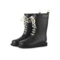 Gummistiefel ILSE JACOBSEN "RUB15" Gr. 36, schwarz, Damen, Obermaterial: 80% Naturkautschuk, 20% andere Inhaltsstoffe; Futter: 60% Viskose, 40% Baumwolle; Innensohle: Gummi; Laufsohle: Naturkautschuk, Schuhe, Vegan / Nachhaltig