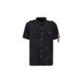 T-Shirt ALPHA INDUSTRIES "Alpha Industries Men - T-Shirts Camo Shirt S" Gr. L, schwarz (black camo) Herren Shirts