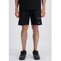 Sweatshorts ALPHA INDUSTRIES "Alpha Industries Men - Shorts Patch Short LF" Gr. L, Normalgrößen, schwarz (black) Herren Hosen Shorts