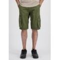 Shorts ALPHA INDUSTRIES "Alpha Industries Men - Shorts Alpha Short", Herren, Gr. 32, Normalgrößen, grün (schwarz olive), Obermaterial: 100% Baumwolle, Hosen