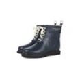 Gummistiefel ILSE JACOBSEN "RUB2" Gr. 36, blau (schwarz indigo), Damen, Obermaterial: 80% Naturkautschuk, 20% andere Inhaltsstoffe; Futter: 60% Viskose, 40% Baumwolle; Laufsohle: Naturkautschuk, Schuhe, Vegan / Nachhaltig