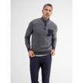 Strickpullover LERROS "LERROS Stricktroyer in kerniger Optik" Gr. M, blau (classic navy) Herren Pullover