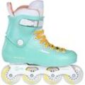 Inlineskates POWERSLIDE "Zoom Baby Blue 80" Gr. 37, bunt (blau, gelb, weiß), Inlineskates_Rollschuhe_Schlittschuhe, 37/38, Kunststoff