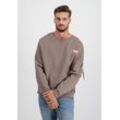 Sweater ALPHA INDUSTRIES "Alpha Industries Men - Sweatshirts Organics OS Sweater" Gr. L, braun (organic brown) Herren Sweatshirts