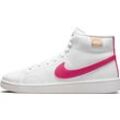 Sneaker NIKE SPORTSWEAR "COURT ROYALE 2 MID" Gr. 37,5, pink (weiß, pink) Schuhe