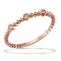 Diamantring GOLDMAID Gr. 17, rosa (rosegoldfarben), Fingerringe, Damen, 17, Rotgold 585