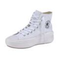 Sneaker CONVERSE "CHUCK TAYLOR ALL STAR MOVE PLATFORM", Gr. 36, weiß, Textil, sportlich, Schuhe