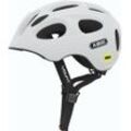 Fahrradhelm ABUS "YOUN-I MIPS" Gr. M, weiß (polar matt), Helme, M Kopfumfang: 52cm - 57cm