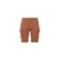 Shorts ALPHA INDUSTRIES "Alpha Industries Men - Crew Short" Gr. 30, Normalgrößen, braun (hazel brown) Herren Hosen Shorts