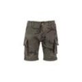 Shorts ALPHA INDUSTRIES "Alpha Industries Men - Crew Short Camo" Gr. 30, Normalgrößen, grün (dark olive camo) Herren Hosen