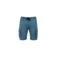 Sweatshorts ALPHA INDUSTRIES "Alpha Industries Men - Shorts Cotton Twill Jogger Short", Herren, Gr. L, Normalgrößen, blau (vintage marine), Shell: 98% Cotton, 2% Elastane, Hosen