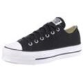 Sneaker CONVERSE "CHUCK TAYLOR ALL STAR PLATFORM CANVAS", Gr. 36, schwarz-weiß (schwarz, weiß), Textil, sportlich, Schuhe, Topseller