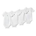 4 Baby-Bodys - Weiss - Baby - Gr.: 74/80