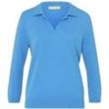 Polo-Pullover 3/4-Arm include blau, 42