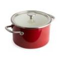 KitchenAid Steel Core Enamel Kochtopf - Rot - Edelstahl