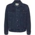 Jeansjacke WRANGLER "Authentic" Gr. L, blau (coalblau stone), Herren, Obermaterial: 100% Baumwolle, Jacken