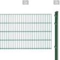 ARVOTEC Doppelstabmattenzaun "EXCLUSIVE 83 zum Einbetonieren" Zaunelemente Zaunhöhe 83 cm, Zaunlänge 2 - 60 m Gr. H/L: 83 cm x 4 m, grün (dunkelgrün) Zaunelemente
